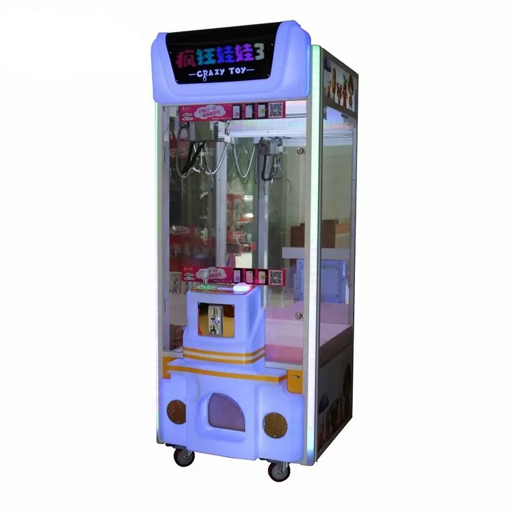 COIN OPERATED CLAW CRANE GIFT MACHINES CRAZY TOY3 AMUSEMENT CATCHER