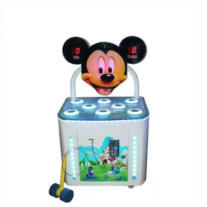 HAPPY MICKEY FOR KIDS AND ADULT COIN OPERATED MICKEY HITTING HAMMER GAME MACHINE